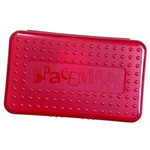 Newell SpaceMaker Pencil Box, red clear